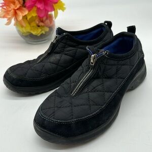 Lands End Black Quilted Winter Short Ankle Bootie Size 6.5 MCL6781